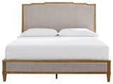 Sharlance Light Brown California King Upholstered Panel Bed (Online Special Price) - Ornate Home