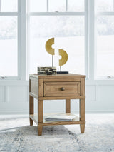 Sharlance Light Brown End Table (Online Special Price) - Ornate Home