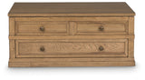 Sharlance Light Brown Lift-Top Coffee Table (Online Special Price) - Ornate Home