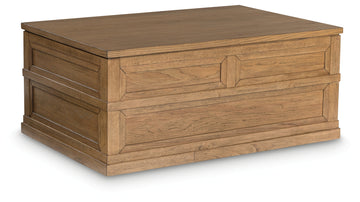 Sharlance Light Brown Lift-Top Coffee Table - Ornate Home