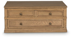 Sharlance Light Brown Lift-Top Coffee Table - Ornate Home