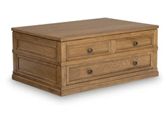 Sharlance Light Brown Lift-Top Coffee Table - Ornate Home