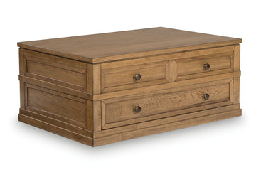Sharlance Light Brown Lift-Top Coffee Table - Ornate Home