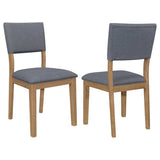Sharon Blue & Brown Dining Chair (Set of 2) - Ornate Home