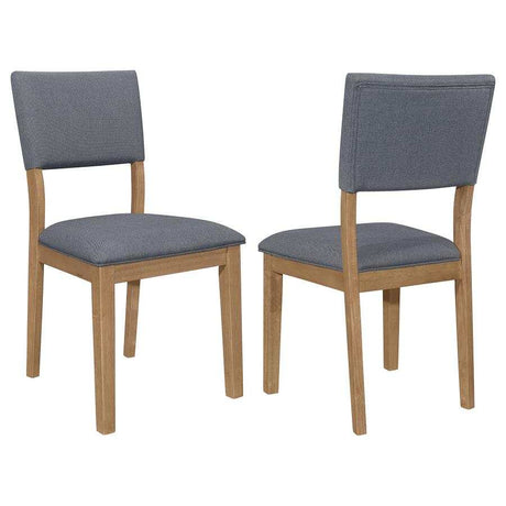 Sharon Blue & Brown Dining Chair (Set of 2) - Ornate Home