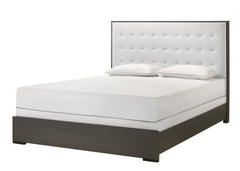Sharpe Dark Grey Upholstered Panel Bedroom Set - Ornate Home