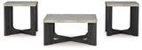 Sharstorm Two-Tone Gray Table (Set of 3) (Online Special Price) - Ornate Home