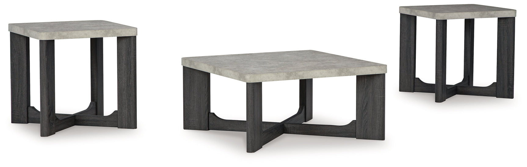 Sharstorm Two-Tone Gray Table (Set of 3) (Online Special Price) - Ornate Home