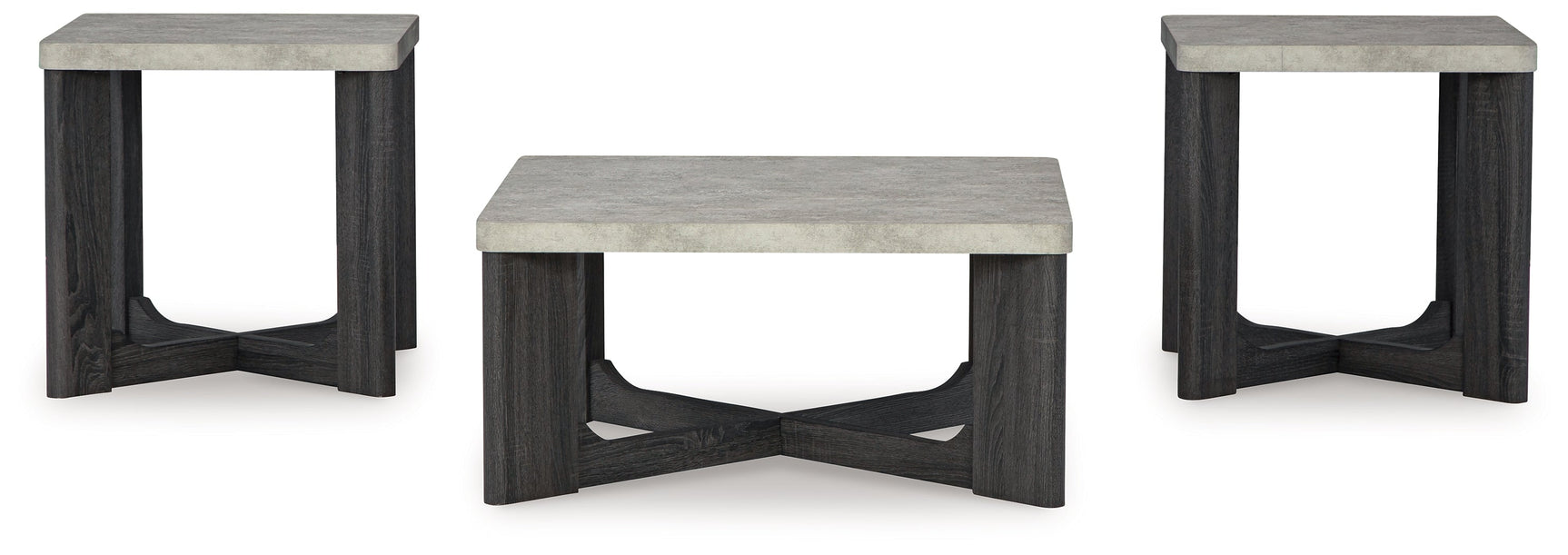 Sharstorm Two-Tone Gray Table (Set of 3) - Ornate Home