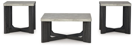 Sharstorm Two-Tone Gray Table (Set of 3) - Ornate Home