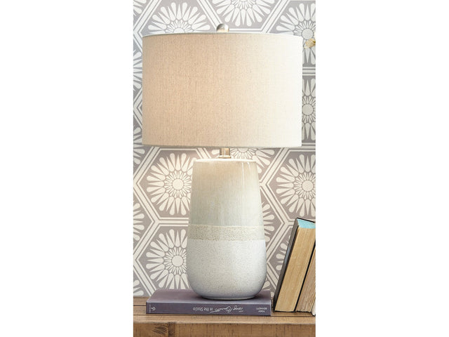 Shavon Beige/White Table Lamp (Set of 2) (Online Special Price) - Ornate Home
