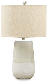 Shavon Beige/White Table Lamp (Set of 2) - Ornate Home