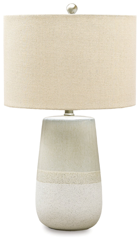 Shavon Beige/White Table Lamp (Set of 2) - Ornate Home
