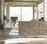 Shaw Glazed Silver/Morel Buffet - Ornate Home