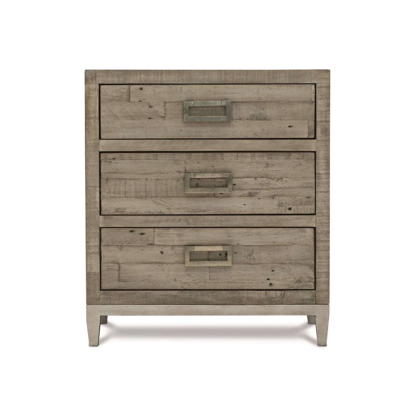 Shaw Glazed Silver/Morel Nightstand - Ornate Home