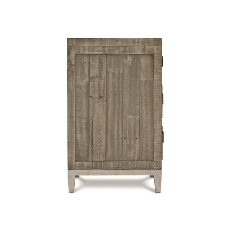 Shaw Glazed Silver/Morel Nightstand - Ornate Home