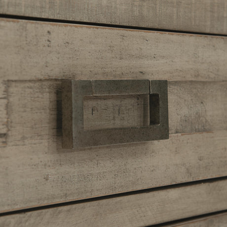 Shaw Glazed Silver/Morel Nightstand - Ornate Home