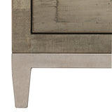 Shaw Glazed Silver/Morel Nightstand - Ornate Home