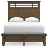 Shawbeck Dark Brown Queen Panel Bed (Online Special Price) - Ornate Home