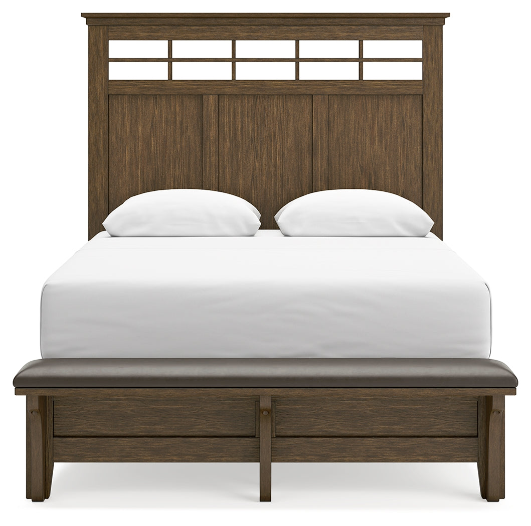 Shawbeck Dark Brown Queen Panel Bed (Online Special Price) - Ornate Home