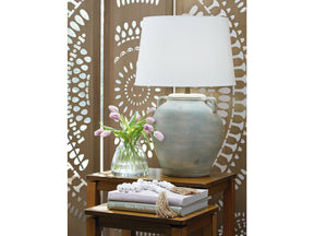 Shawburg Antique Green 2-Piece Lamp Set (Online Special Price) - Ornate Home