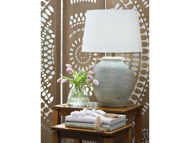 Shawburg Antique Green Table Lamp (Online Special Price) - Ornate Home