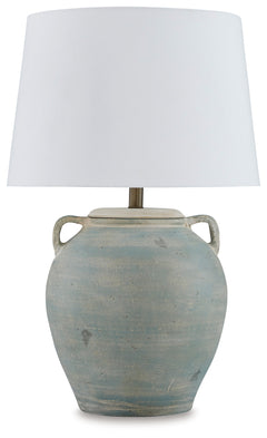Shawburg Antique Green Table Lamp - Ornate Home