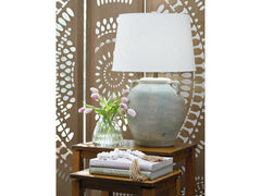 Shawburg Antique Green Table Lamp - Ornate Home