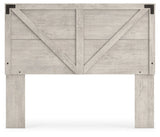 Shawburn Gray Queen Crossbuck Panel Headboard - Ornate Home