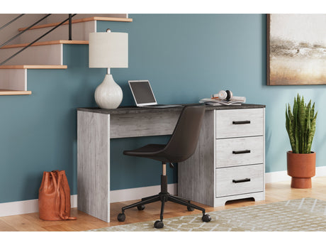 Shawburn White/Dark Charcoal Gray 54" Home Office Desk - Ornate Home