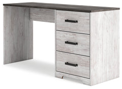 Shawburn White/Dark Charcoal Gray 54" Home Office Desk - Ornate Home