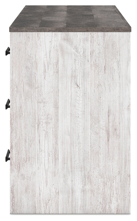 Shawburn White/Dark Charcoal Gray 54" Home Office Desk - Ornate Home