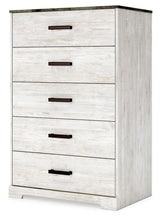 Shawburn Whitewash/Charcoal Gray Chest of Drawers (Online Special Price) - Ornate Home