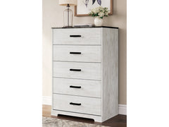 Shawburn Whitewash/Charcoal Gray Chest of Drawers - Ornate Home