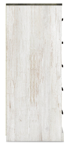 Shawburn Whitewash/Charcoal Gray Chest of Drawers - Ornate Home