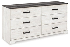 Shawburn Whitewash/Charcoal Gray Dresser - Ornate Home