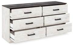 Shawburn Whitewash/Charcoal Gray Dresser - Ornate Home