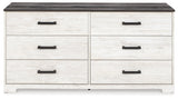 Shawburn Whitewash/Charcoal Gray Dresser - Ornate Home
