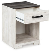 Shawburn Whitewash/Charcoal Gray Dresser and 2 Nightstands (Online Special Price) - Ornate Home