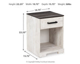 Shawburn Whitewash/Charcoal Gray Dresser and 2 Nightstands (Online Special Price) - Ornate Home