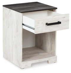 Shawburn Whitewash/Charcoal Gray Dresser and 2 Nightstands - Ornate Home