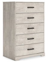 Shawburn Whitewash Five Drawer Chest (Online Special Price) - Ornate Home