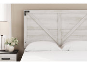 Shawburn Whitewash Full Crossbuck Panel Headboard (Online Special Price) - Ornate Home