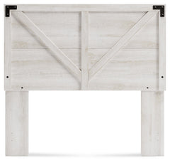 Shawburn Whitewash Full Crossbuck Panel Headboard - Ornate Home