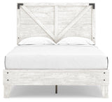 Shawburn Whitewash Full Crossbuck Panel Platform Bed (Online Special Price) - Ornate Home