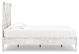 Shawburn Whitewash Full Crossbuck Panel Platform Bed - Ornate Home