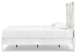 Shawburn Whitewash Full Crossbuck Panel Platform Bed - Ornate Home
