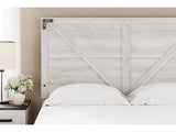 Shawburn Whitewash Queen Crossbuck Panel Headboard (Online Special Price) - Ornate Home