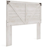 Shawburn Whitewash Queen Crossbuck Panel Headboard (Online Special Price) - Ornate Home
