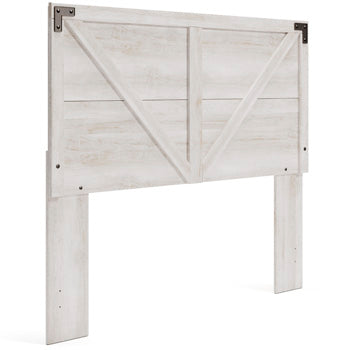 Shawburn Whitewash Queen Crossbuck Panel Headboard (Online Special Price) - Ornate Home